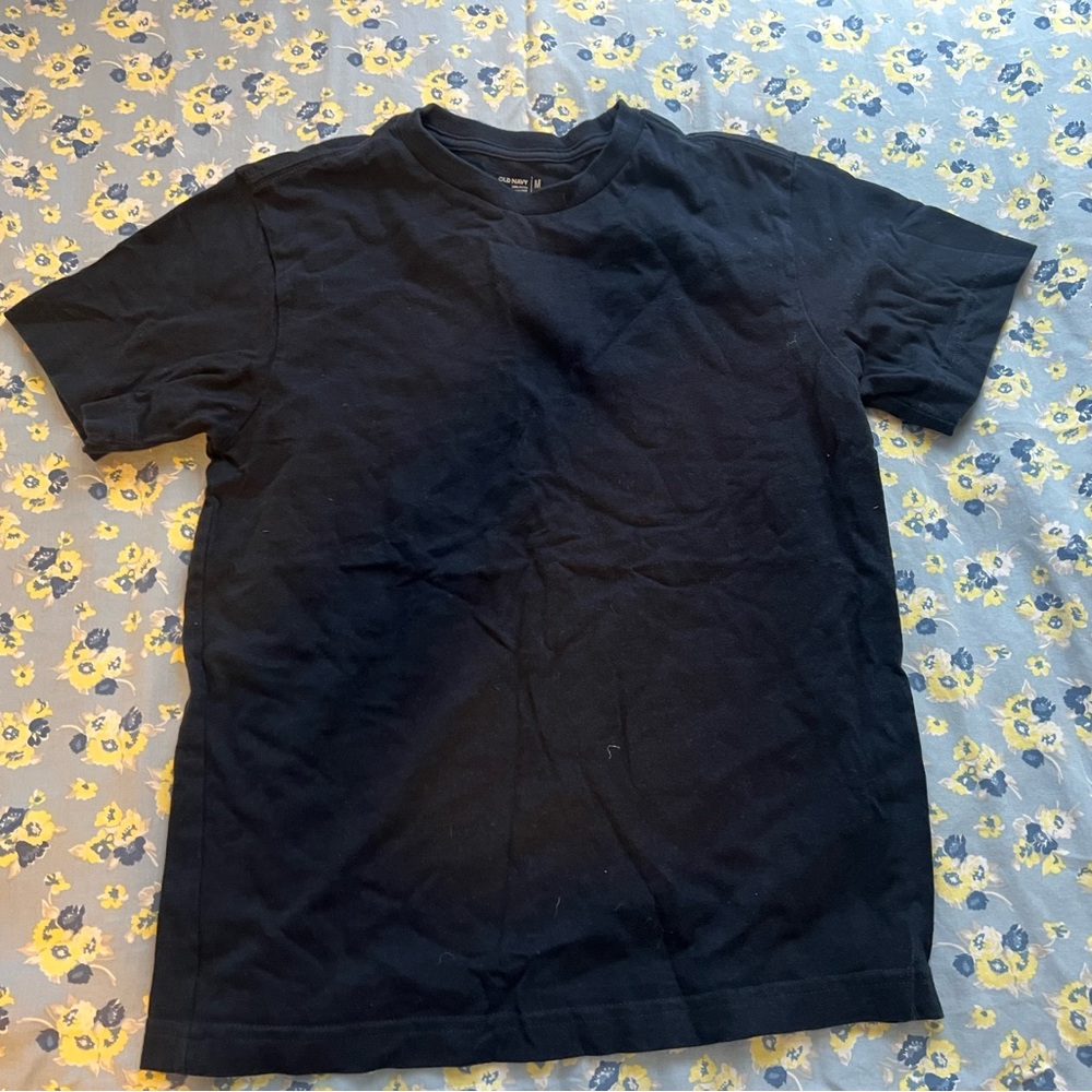 Old Navy Navy Cotton Navy Blue Classic Short Sleeve